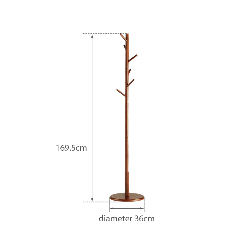 Norbert Solid Rubberwood Coat Rack 36cm – view 19