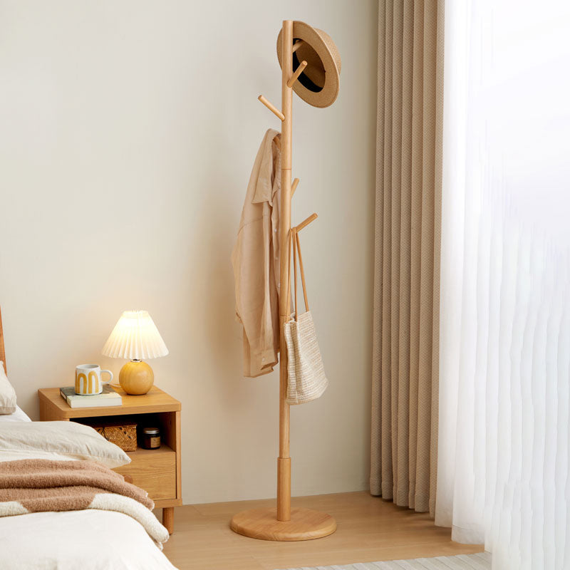 Norbert Solid Rubberwood Coat Rack 36cm – view 3