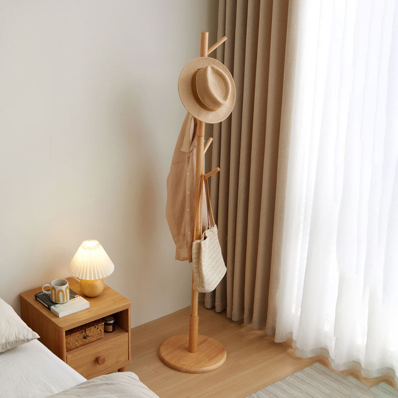 Norbert Solid Rubberwood Coat Rack 36cm – view 4