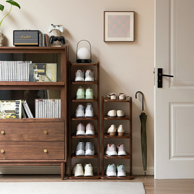 Lysander Solid Rubberwood Ultra-Thin Shoe Cabinet 76cm 110cm – view 2