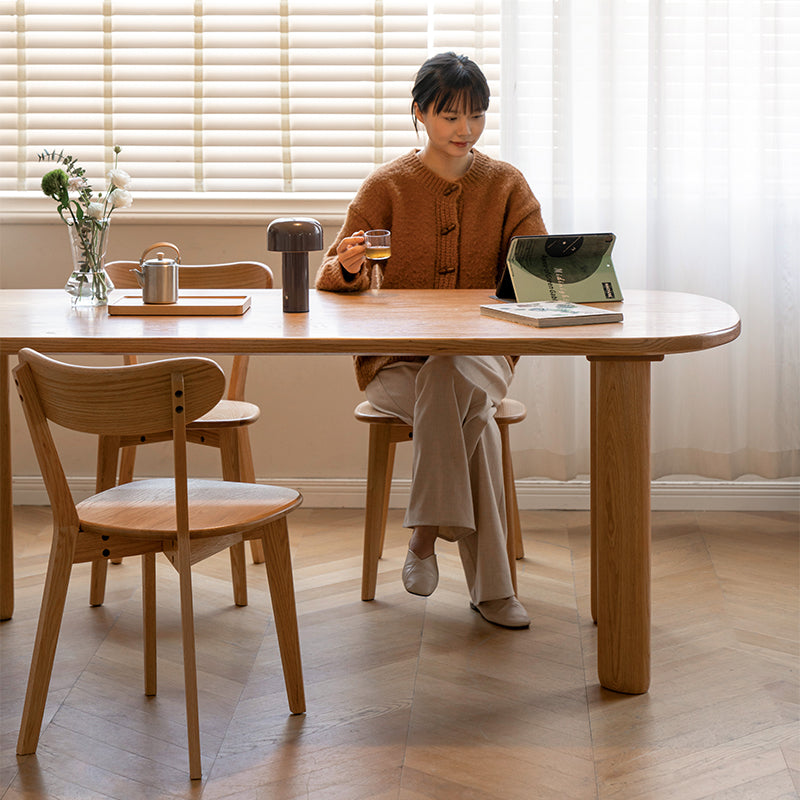 Tracy Solid Oak Dining Table / Study Desk 180cm – view 4