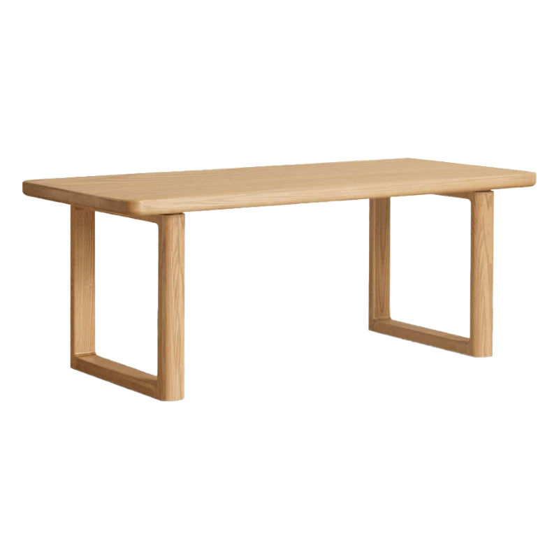 Vesper solid ash dining table in natural wood colour – 200cm, view 12