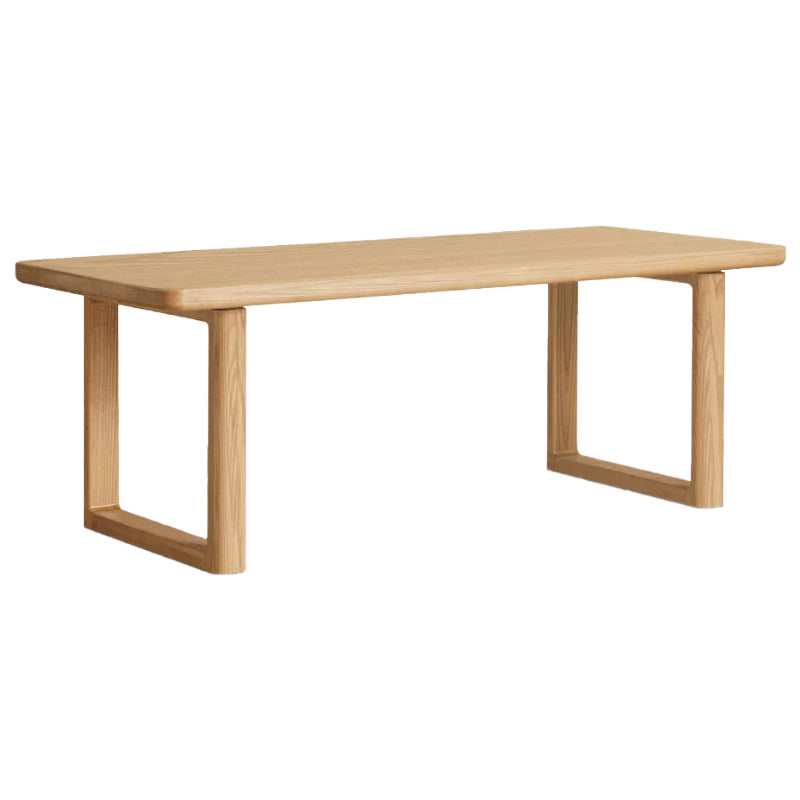 Vesper solid ash dining table in natural wood colour – 220cm, view 14