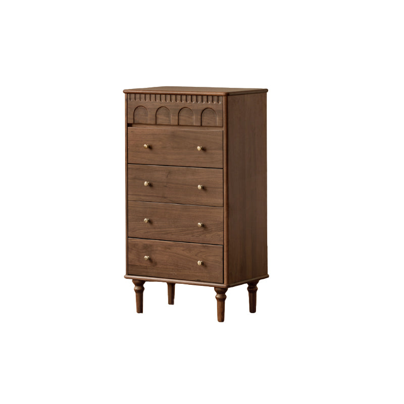 Brittany Chest of Drawers, Solid Black Walnut with Pinewood 63cm 83cm 123cm – 63cm, view 12