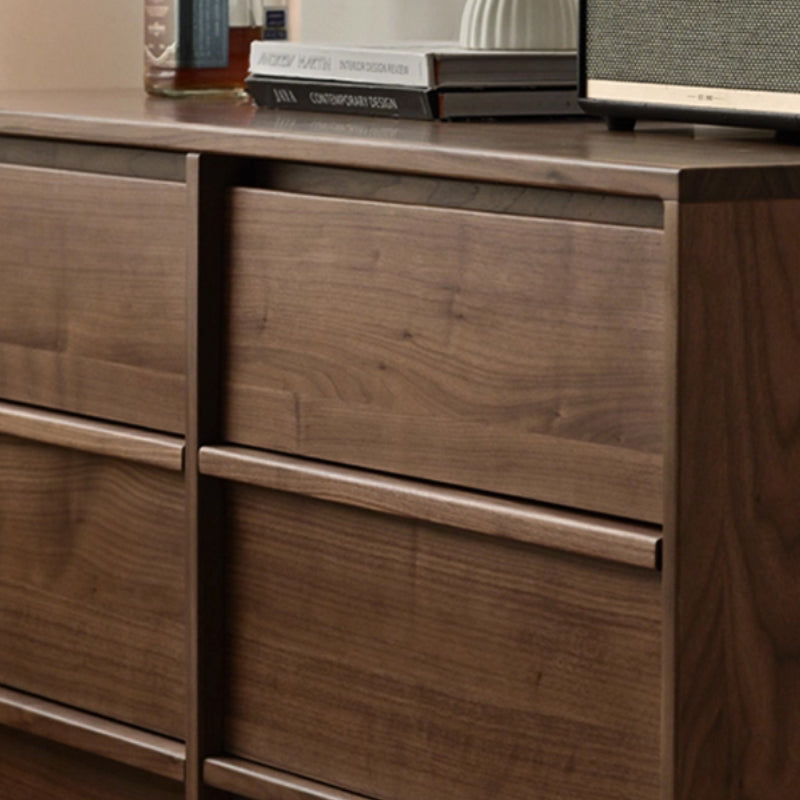 Carmela Solid Black Walnut Chest of Drawers 131cm – view 4