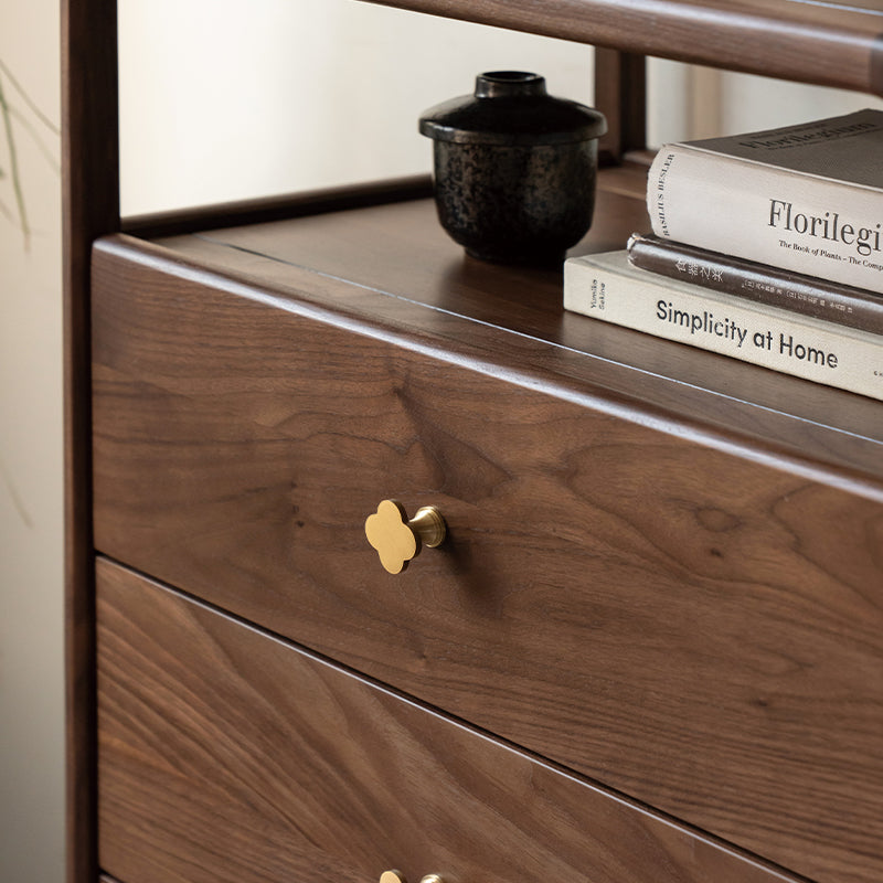 Brady Solid Black Walnut Chest of Drawers 58cm – view 7