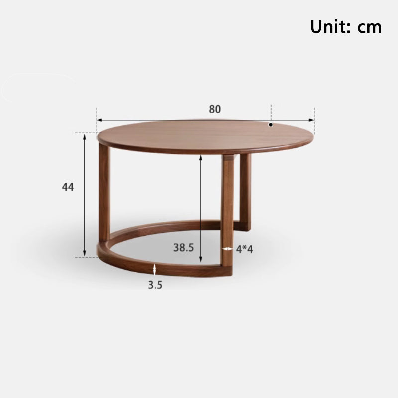 Thomas solid black walnut coffee table and side table set – view 9