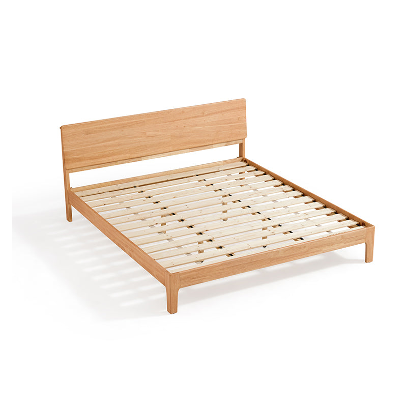 Wanda Rubberwood Queen Bed Frame with Double Beam and Eight Legs – view 18