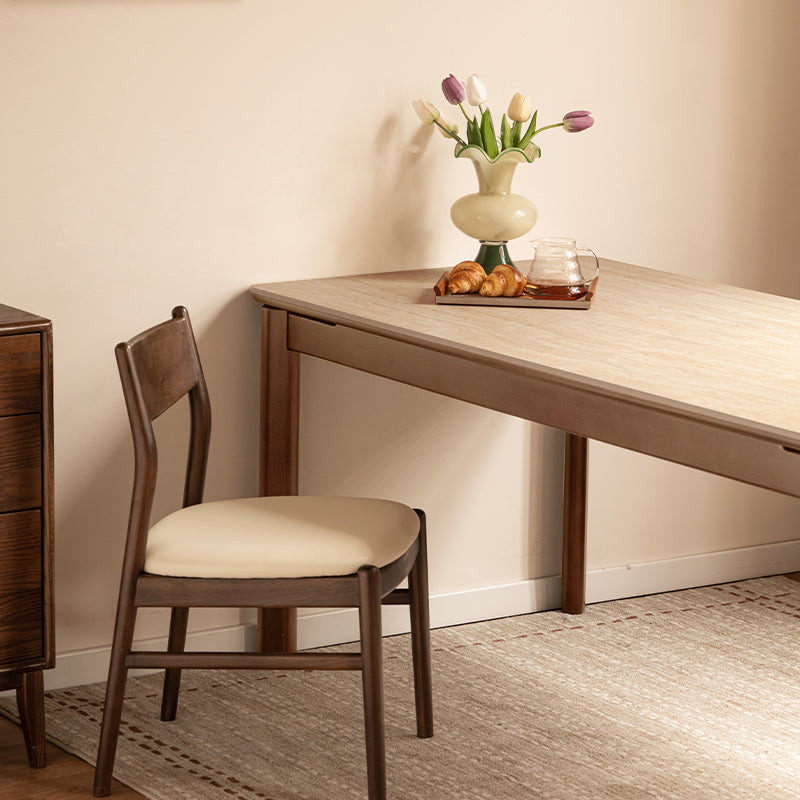 Wilfred solid pear wood dining table with ceramic – view 10