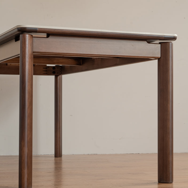 Wilfred solid pear wood dining table with ceramic – view 12
