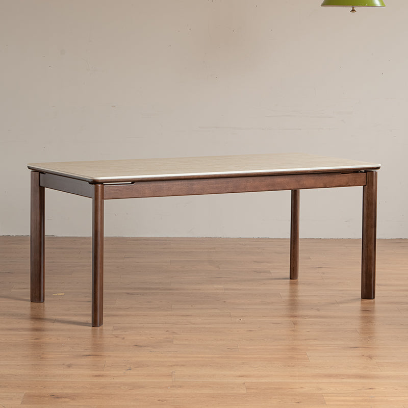Wilfred solid pear wood dining table with ceramic – view 3