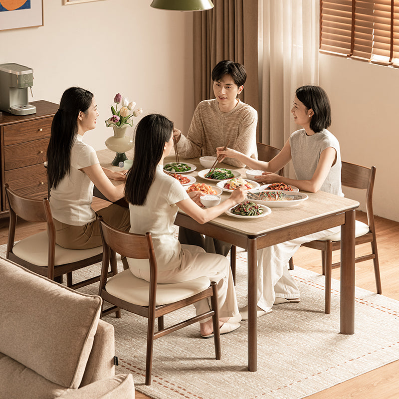 Wilfred solid pear wood dining table with ceramic – view 4