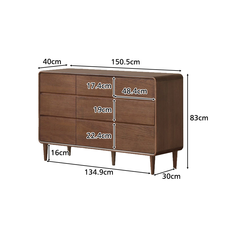 Darnell Merpauh Wood Chest of Drawers 150cm – view 4