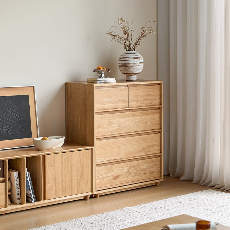 Vivian Rubberwood Chest of Drawers 60cm / 80cm / 150cm – view 37