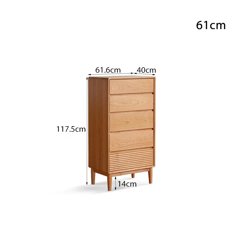 Katie Solid Cherry Wood Chest of Drawers 61cm / 91cm / 121cm / 151cm – view 14