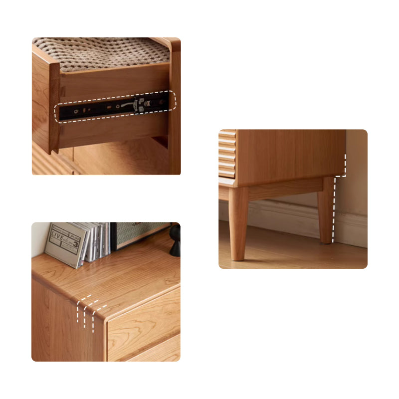 Katie Solid Cherry Wood Chest of Drawers 61cm / 91cm / 121cm / 151cm – view 6