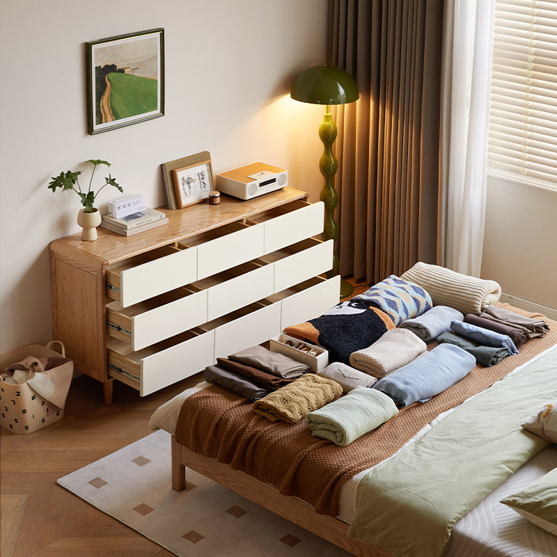 Conrad Solid American Oak and Pinewood Chest of Drawers 56cm 81cm 121cm 150cm – view 3