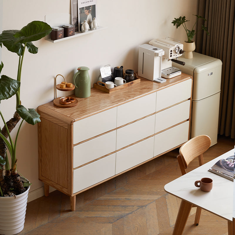 Conrad Solid American Oak and Pinewood Chest of Drawers 56cm 81cm 121cm 150cm – view 4