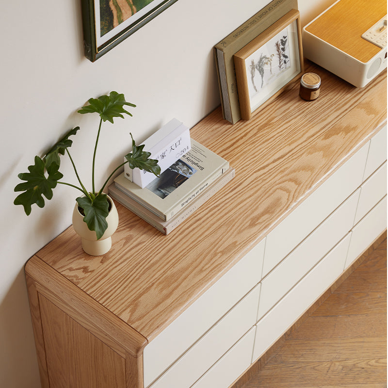 Conrad Solid American Oak and Pinewood Chest of Drawers 56cm 81cm 121cm 150cm – view 9