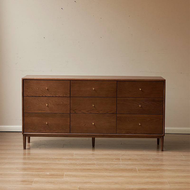 Geoffrey Solid American Oak Chest of Drawers 61cm / 111cm / 135cm / 165cm – 165cm, view 7