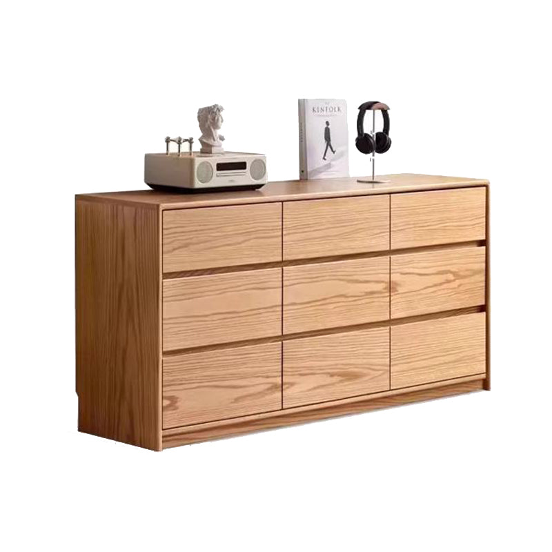 Travis Solid American Oak Chest of Drawers 81cm / 160cm – view 10