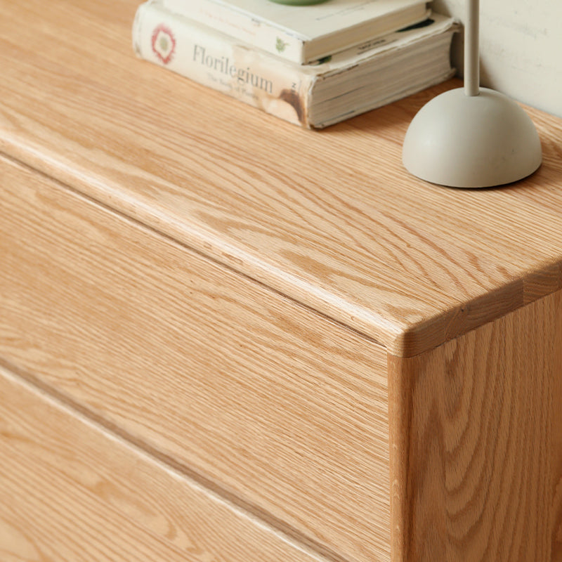 Travis Solid American Oak Chest of Drawers 81cm / 160cm – view 3