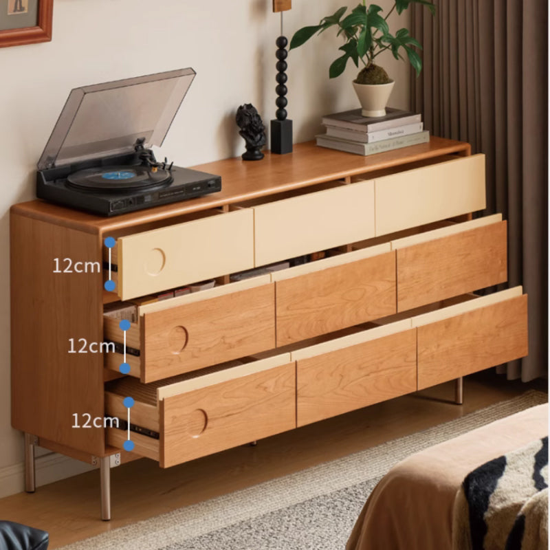 Esme Solid Cherry Wood Chest of Drawers 61cm / 121cm / 150cm – view 2
