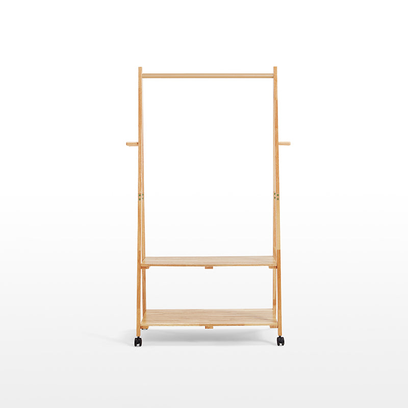 Dominique Rubberwood Coat Rack with Shelf, 2 Sizes – view 13