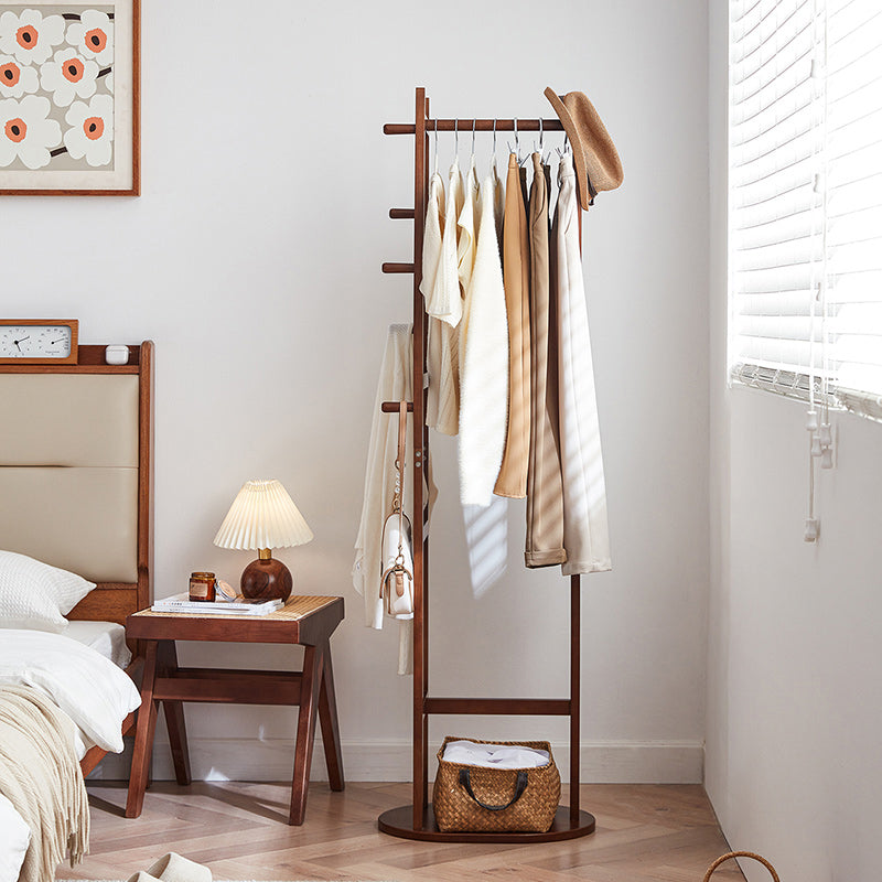 Donovan Rubberwood Coat Rack with Shelf, 3 Sizes – A