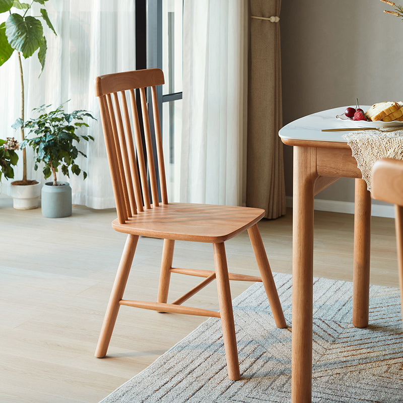 Debra Wooden Dining Chair in Rubberwood – view 2