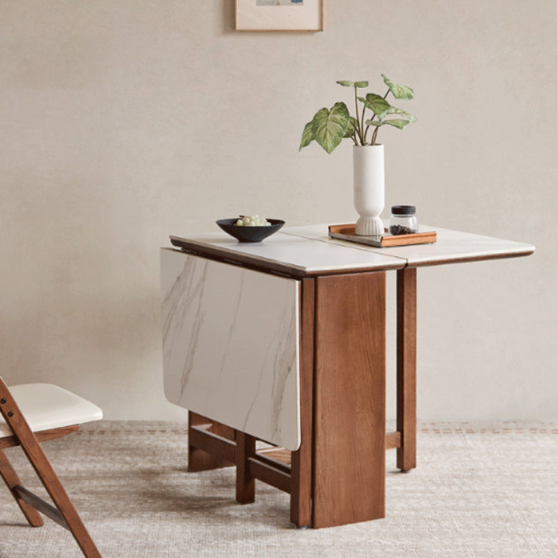 Xavier oak and ceramic extendable dining table in walnut colour – view 5