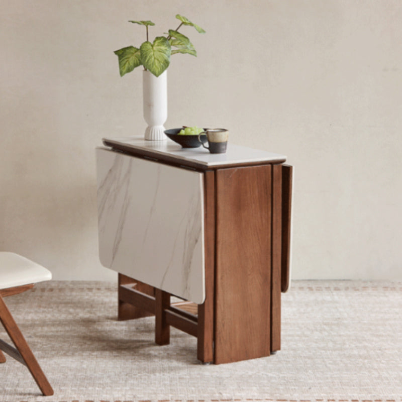 Xavier oak and ceramic extendable dining table in walnut colour – view 6