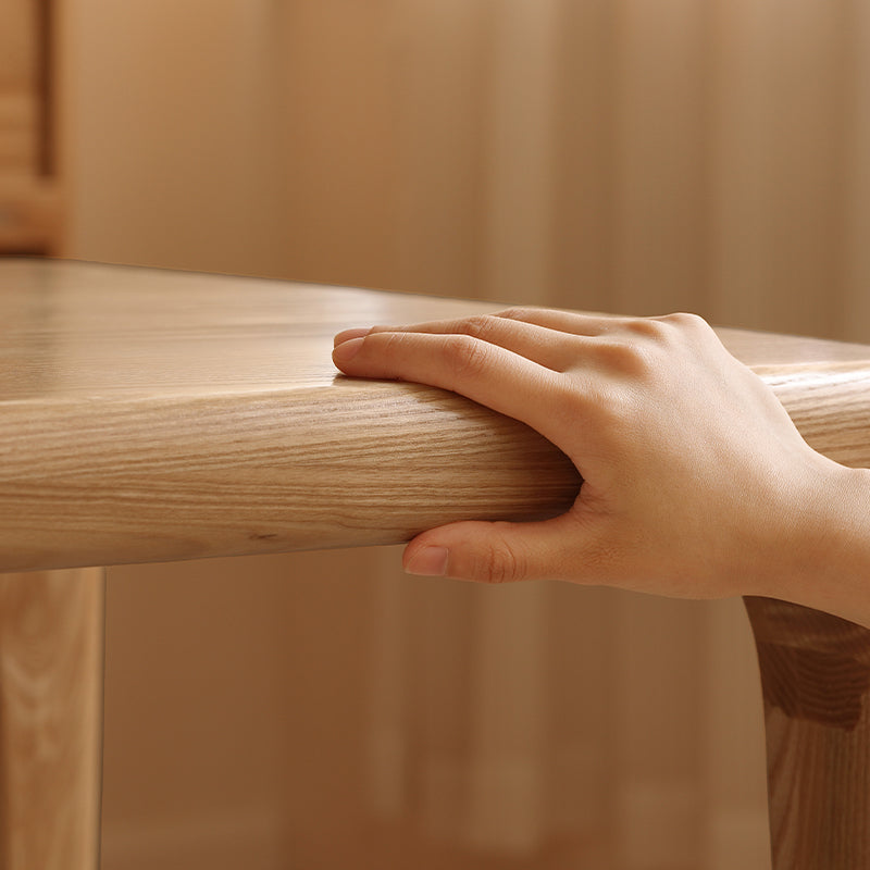Xiomara solid ash timber dining table – view 12