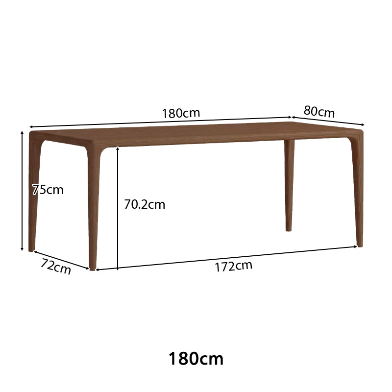 Xiomara solid ash timber dining table – view 20
