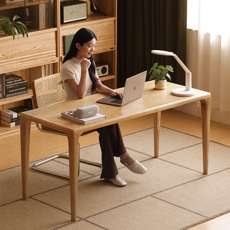 Xiomara solid ash timber dining table – view 3