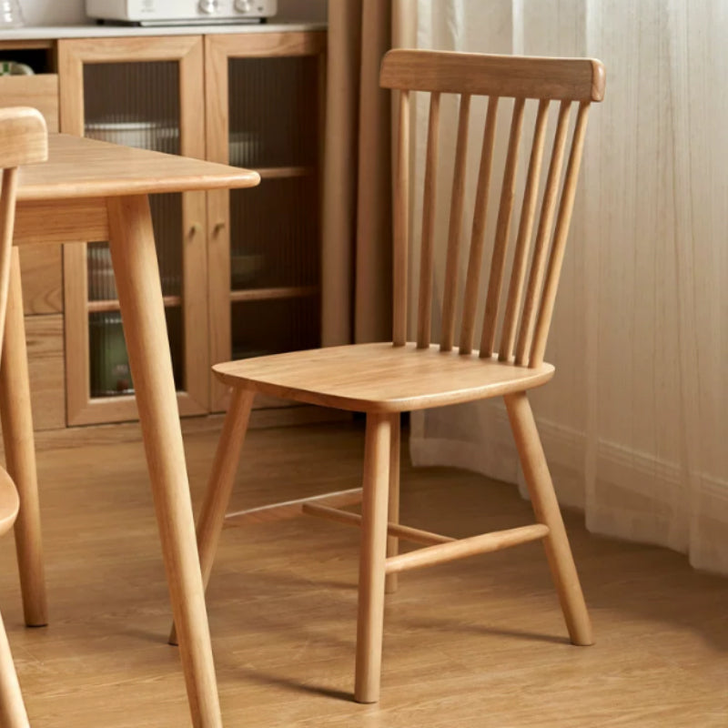 Yasmine Wooden Dining Chair in Rubberwood or Solid Oak