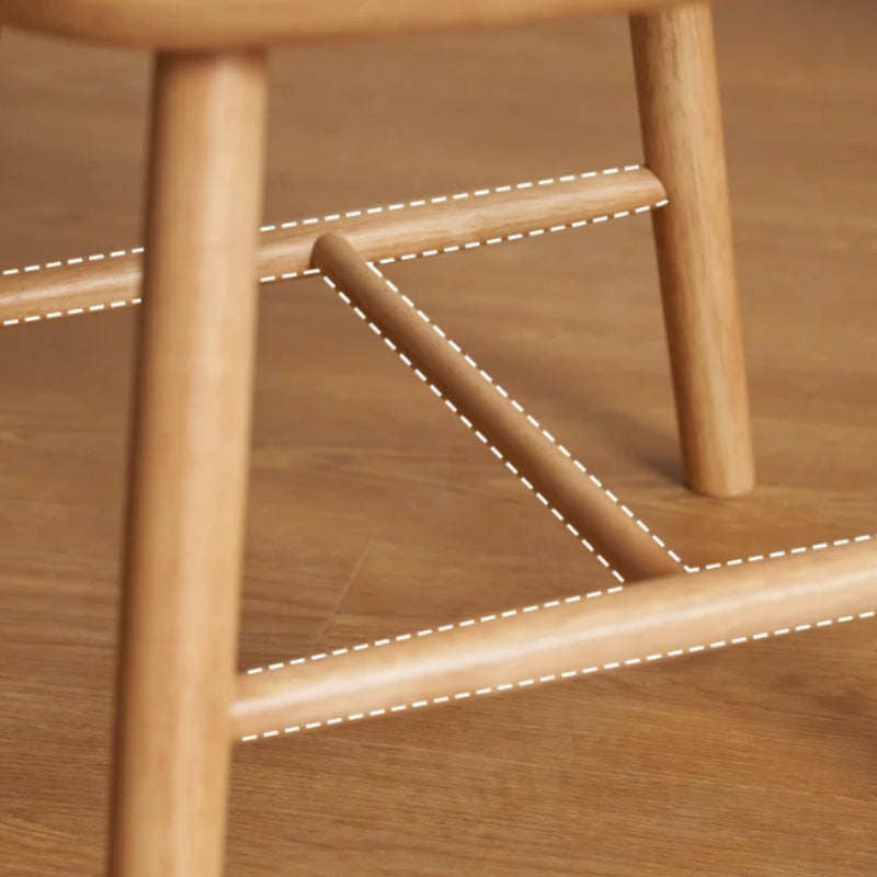 Yasmine Wooden Dining Chair in Rubberwood or Solid Oak – view 11