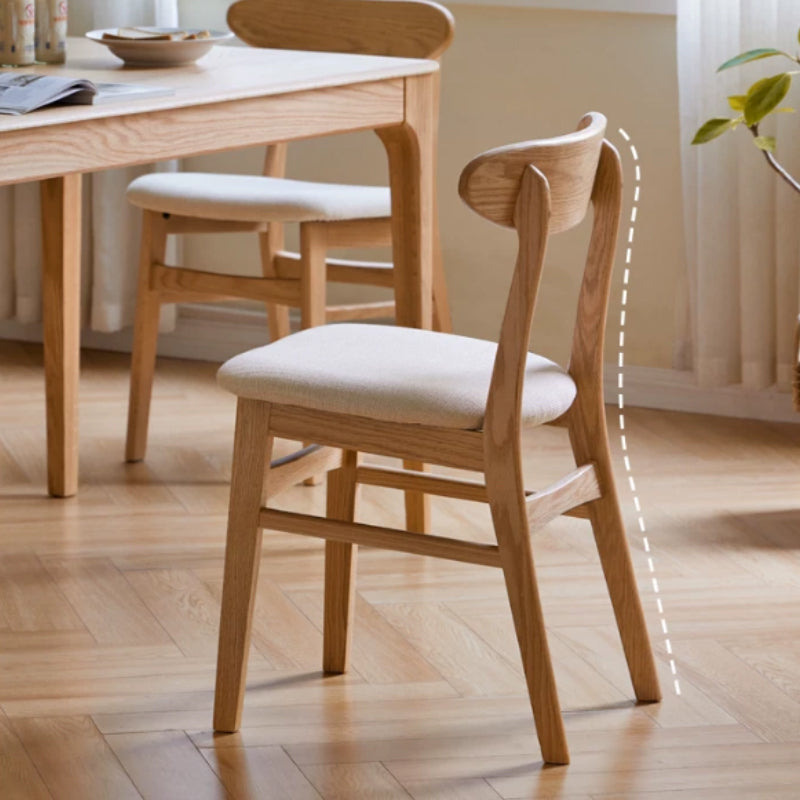 Yasmine Wooden Dining Chair in Rubberwood or Solid Oak – view 17