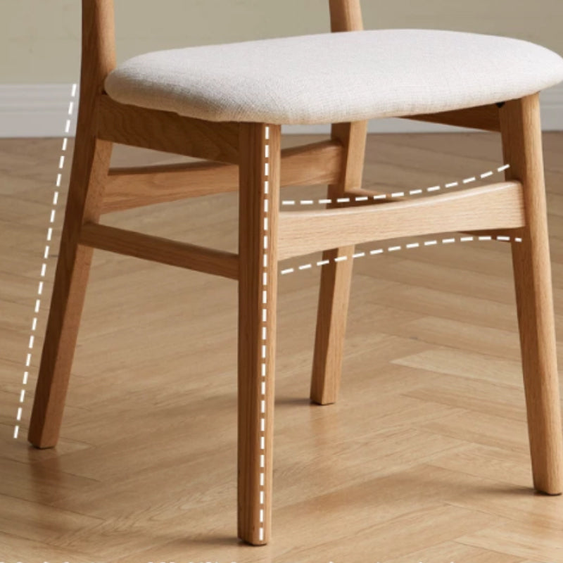Yasmine Wooden Dining Chair in Rubberwood or Solid Oak – view 24