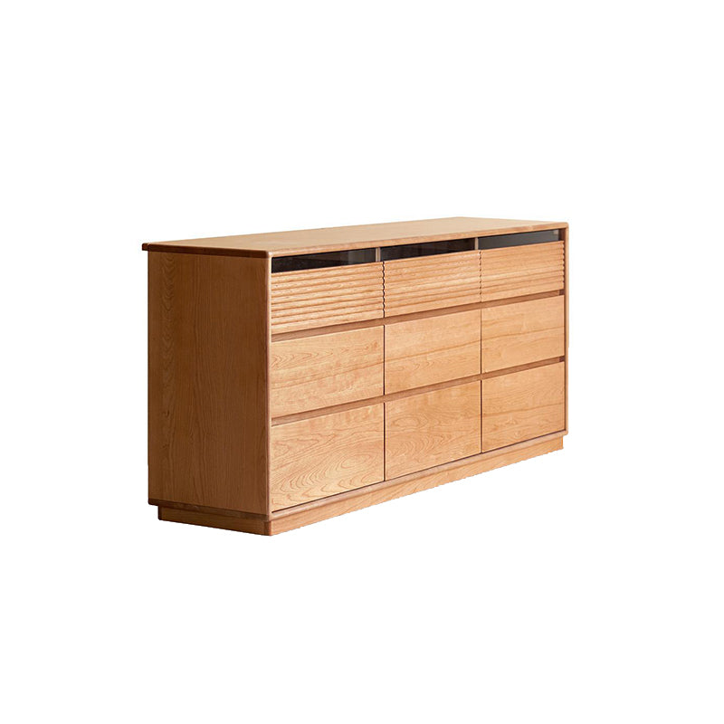 Jesse Solid Cherry Wood Chest of Drawers, 9 Drawers, 165cm – view 4