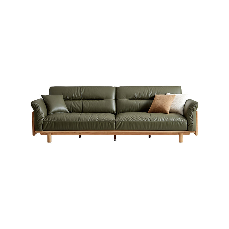 Holden 214cm/274cm/314cm FAS-Graded Solid American Oak Wood Multiple People Sofa Top-grain Leather