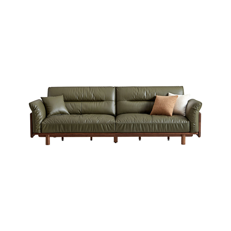 Holden 214cm/274cm/314cm FAS-Graded Solid American Oak Wood Multiple People Sofa Top-grain Leather