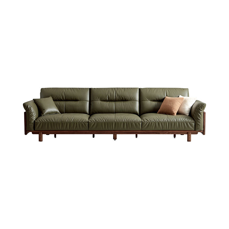 Holden 214cm/274cm/314cm FAS-Graded Solid American Oak Wood Multiple People Sofa Top-grain Leather