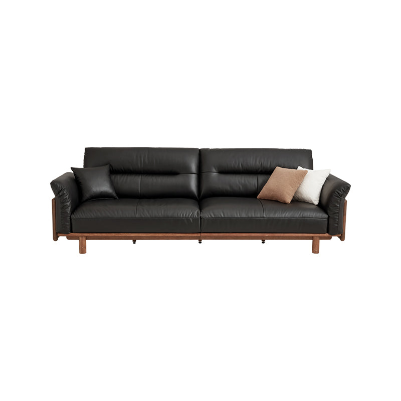 Holden 214cm/274cm/314cm FAS-Graded Solid American Oak Wood Multiple People Sofa Top-grain Leather