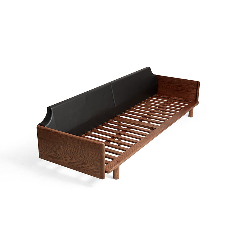 Holden 214cm/274cm/314cm FAS-Graded Solid American Oak Wood Multiple People Sofa Top-grain Leather