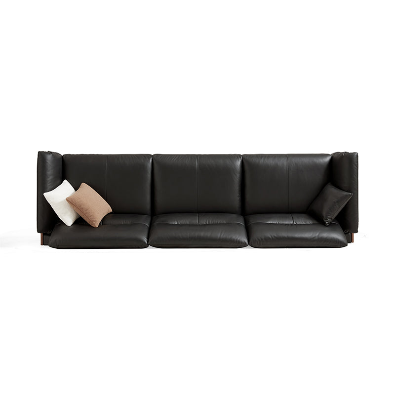 Holden 214cm/274cm/314cm FAS-Graded Solid American Oak Wood Multiple People Sofa Top-grain Leather