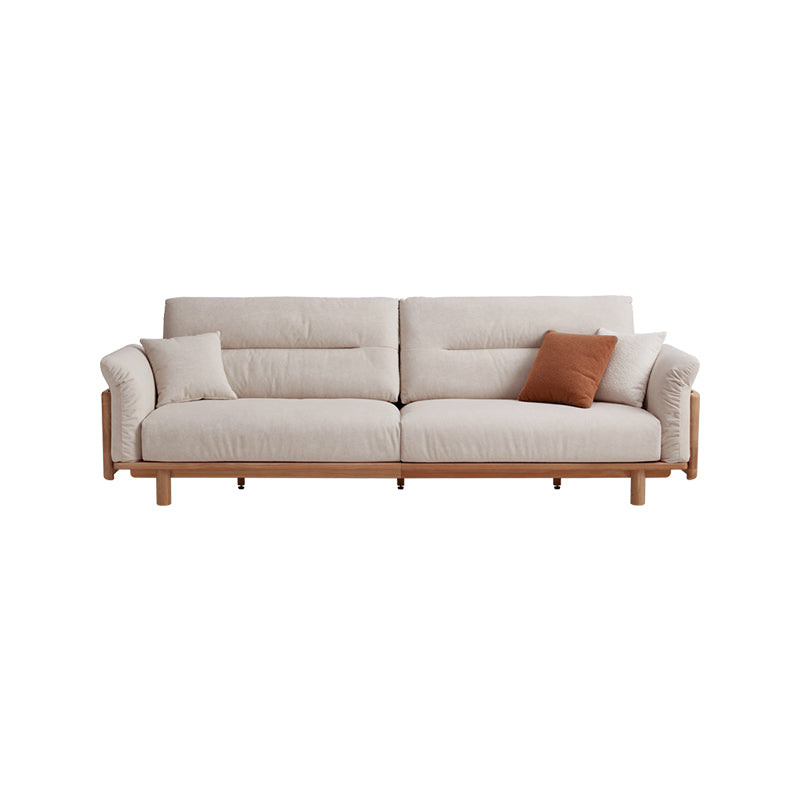 Holden 214cm/274cm/314cm FAS-Graded Solid American Oak Wood Multiple People Sofa Scratch-Resistant Fabric