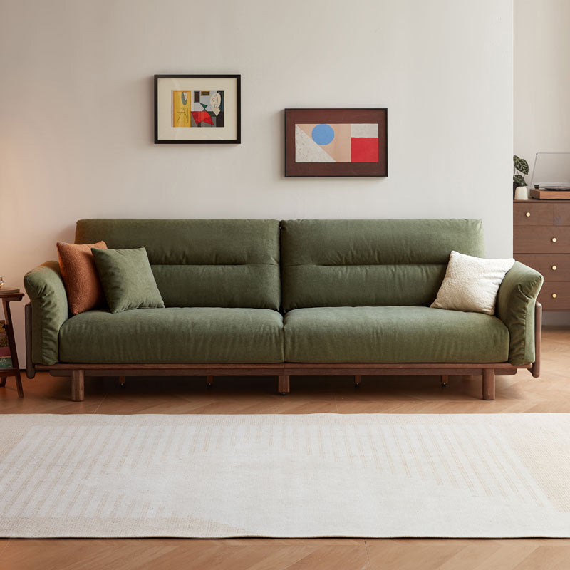 Holden 214cm/274cm/314cm FAS-Graded Solid American Oak Wood Multiple People Sofa Scratch-Resistant Fabric