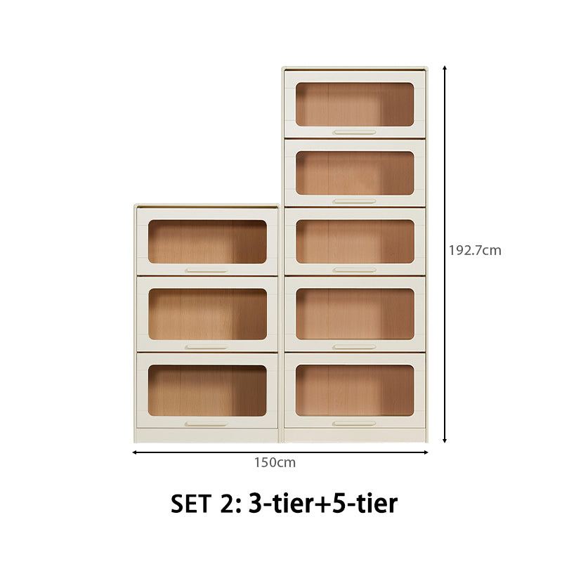 Gareth Flip-Door Bookcase 75cm, 3 to 5 Tiers – view 13