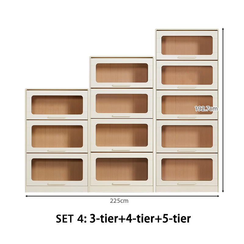 Gareth Flip-Door Bookcase 75cm, 3 to 5 Tiers – view 9